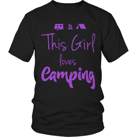 Limited Edition - This Girl Loves Camping PURPLE DESIGN