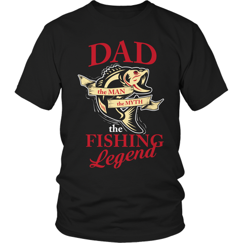 Limited Edition -Dad The Man The Myth The Fishing Legend