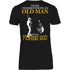 Old Man With Fishing Rod