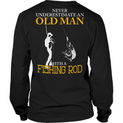 Old Man With Fishing Rod