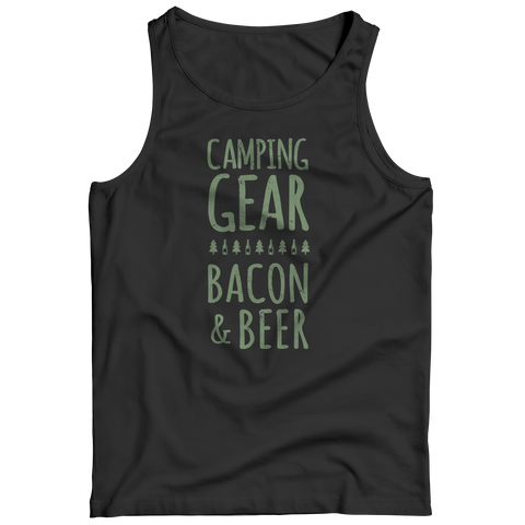 Camping Gear Bacon And Beer