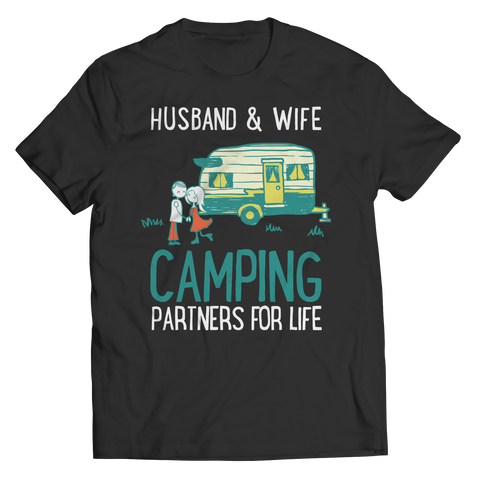 Husband And Wife Camping Partners